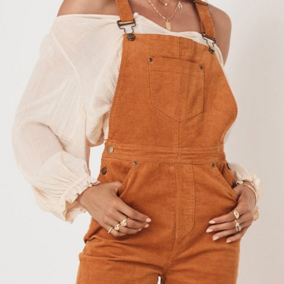 Spell Pants - Nwt Spell age of Aquarius Corduroy overalls flare bells
